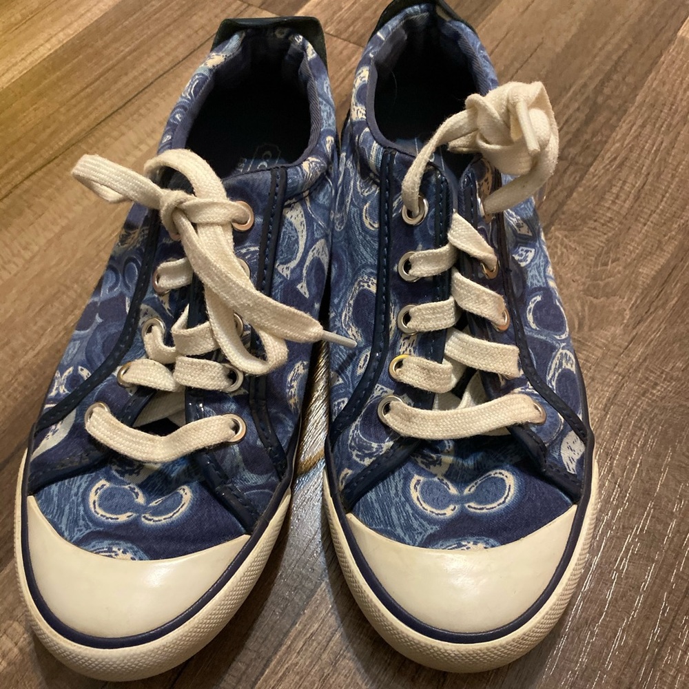 Coach size 6.5 shoes blue